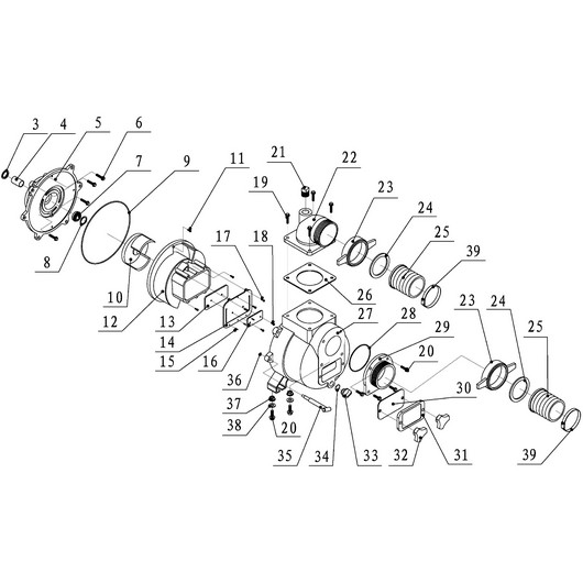 Детали помпы Champion GTP101E после 2021 года